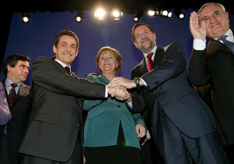 Sarkozy habla de riesgo grave, Merkel cree en la solución y Barroso teme la dictadura de los mercados