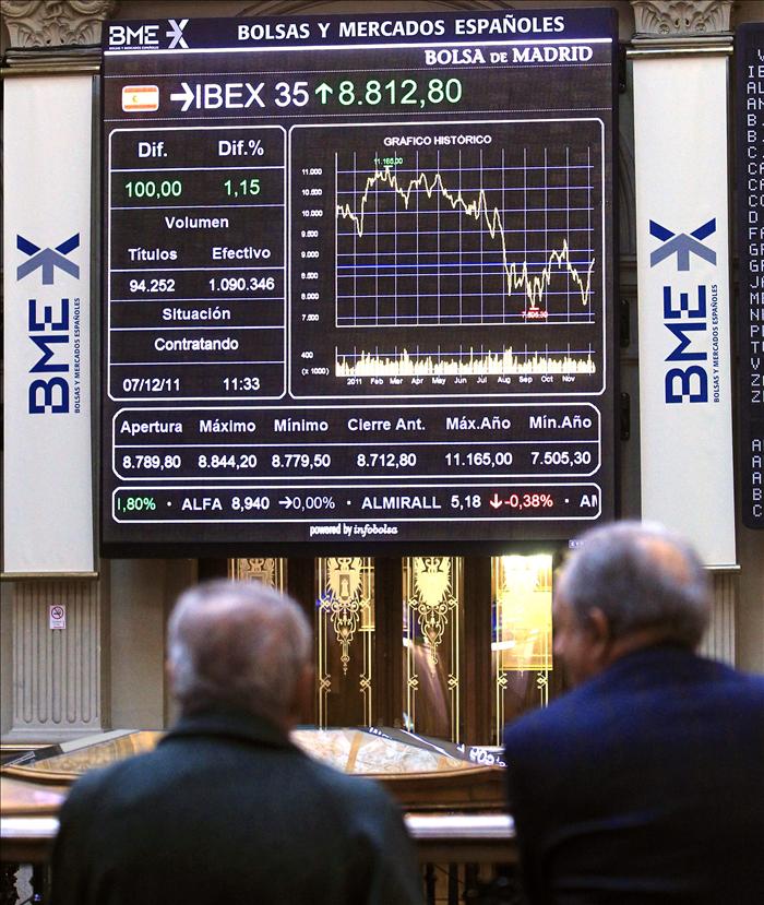 La bolsa española abre con ganancias y el IBEX sube el 0,62 por ciento
