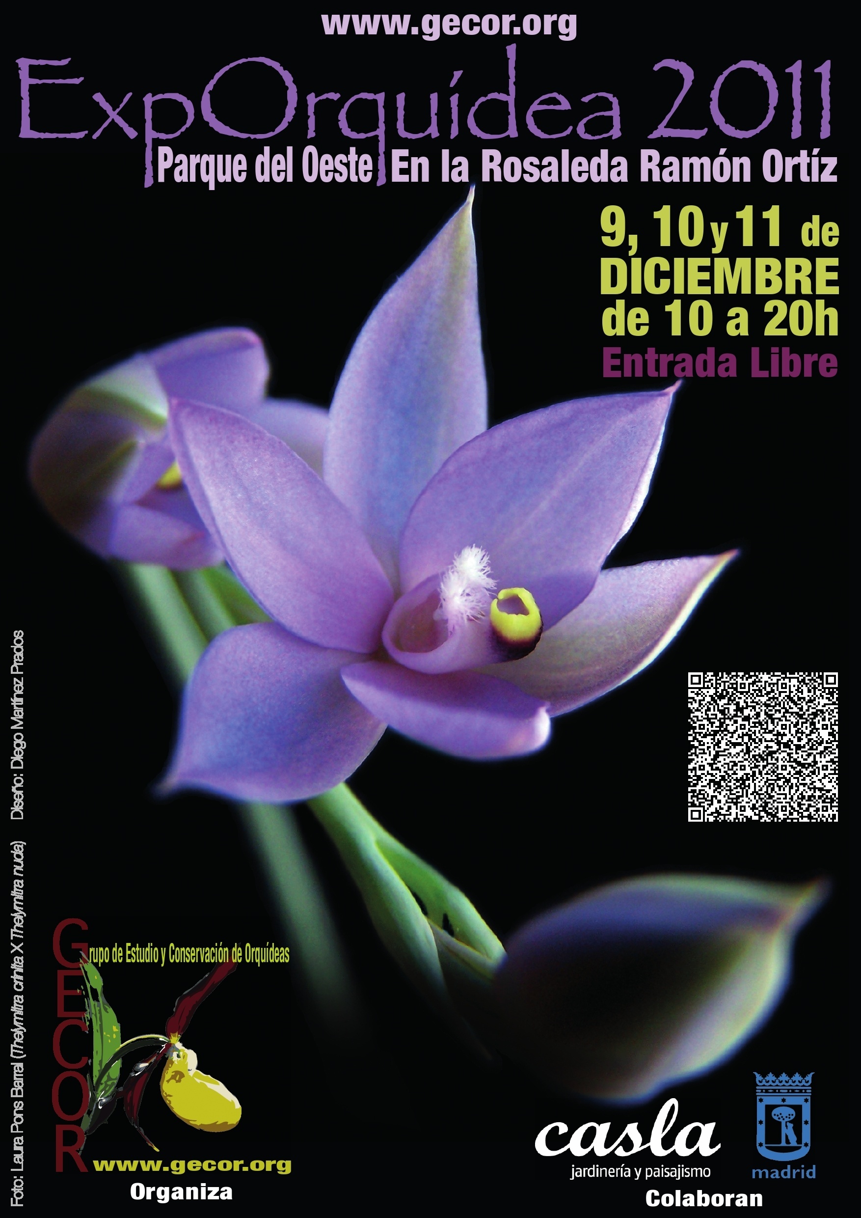 El parque del Oeste acogerá este fin de semana una exposición de las orquídeas más curiosas, raras y bellas del mundo