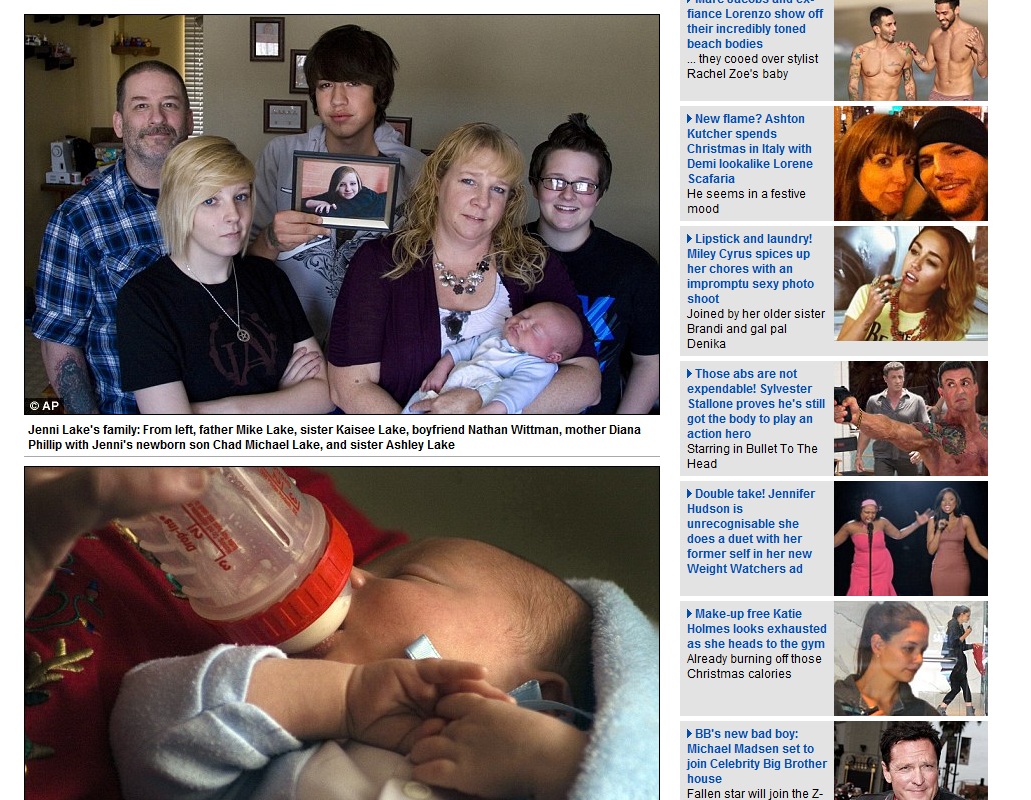 Jenni Lake, la historia de una adolescente que murió por salvar a su bebé de la quimioterapia