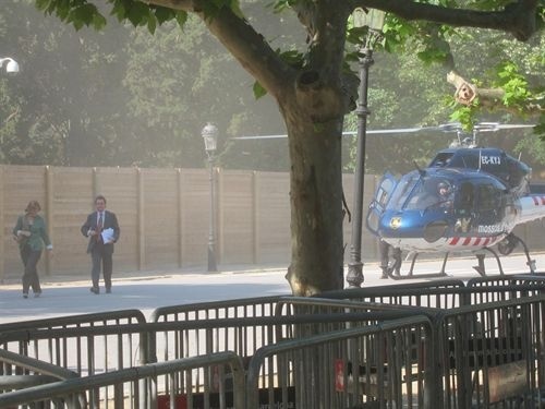 Mas justifica ante el juez por qué accedió en helicóptero ante el bloqueo del Parlament