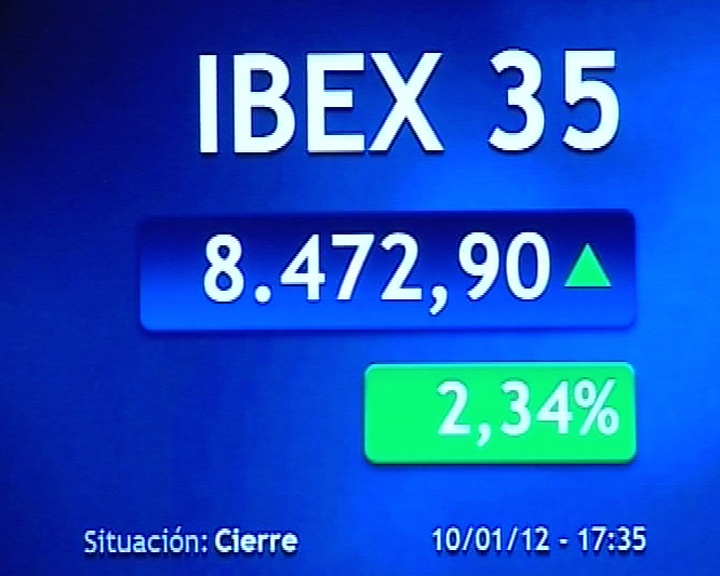 El Ibex acelera su ascenso por encima del 1% y recupera los 8.500 puntos tras la subasta del Tesoro
