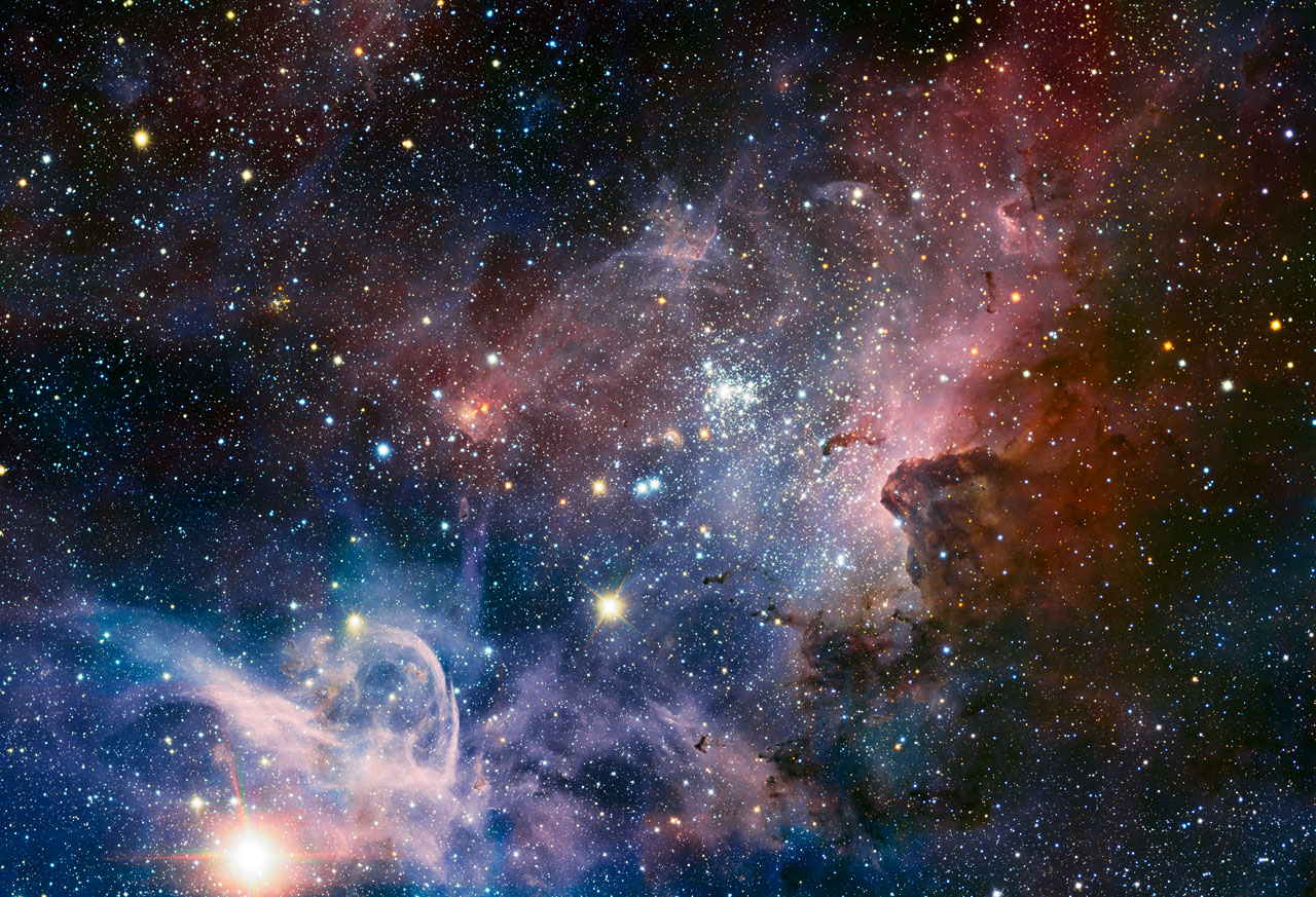 Captan la imagen más precisa de Carina, una guardería de estrellas en lo más profundo de la Vía Láctea