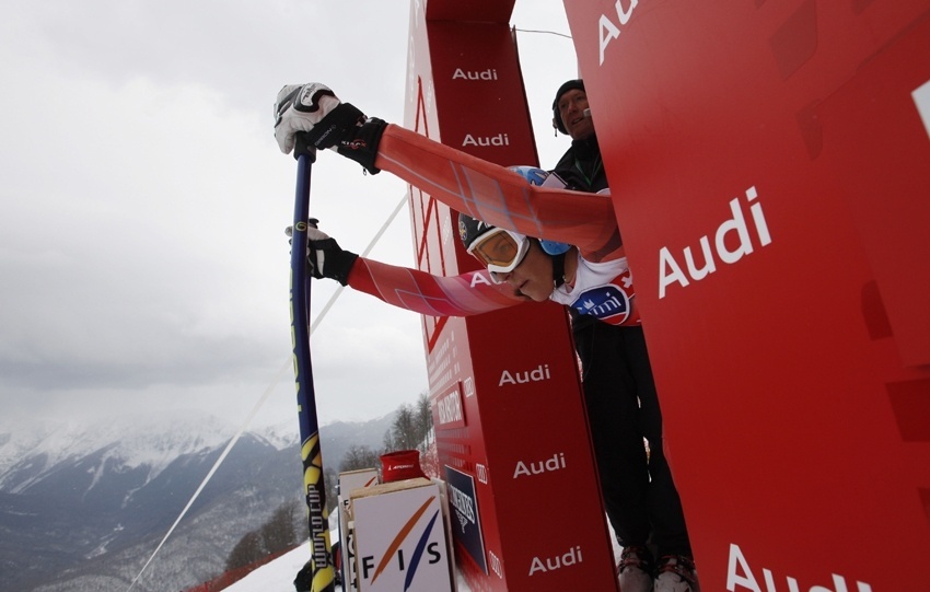Carolina Ruiz firma una prometedora sexta plaza en el entrenamiento para el descenso de Sochi