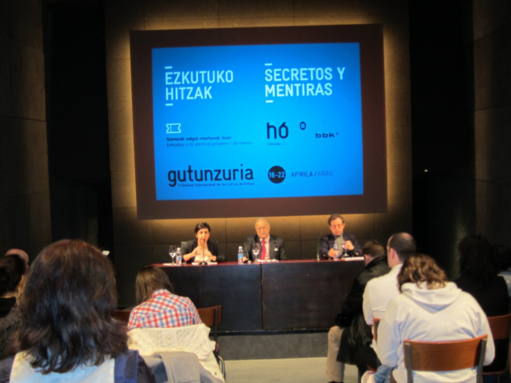 El V Festival de las Letras de Bilbao «desvelará secretos y mentiras de los acontecimientos sociales y políticos»