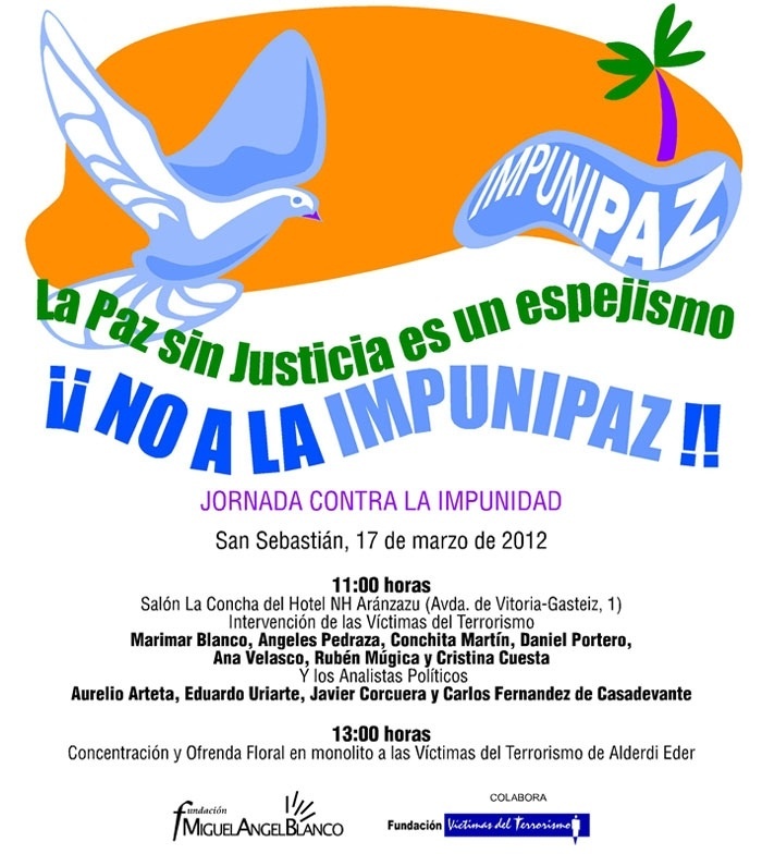 La Fundación Miguel Ángel Blanco celebra el día 17 en San Sebastián una jornada contra la impunidad