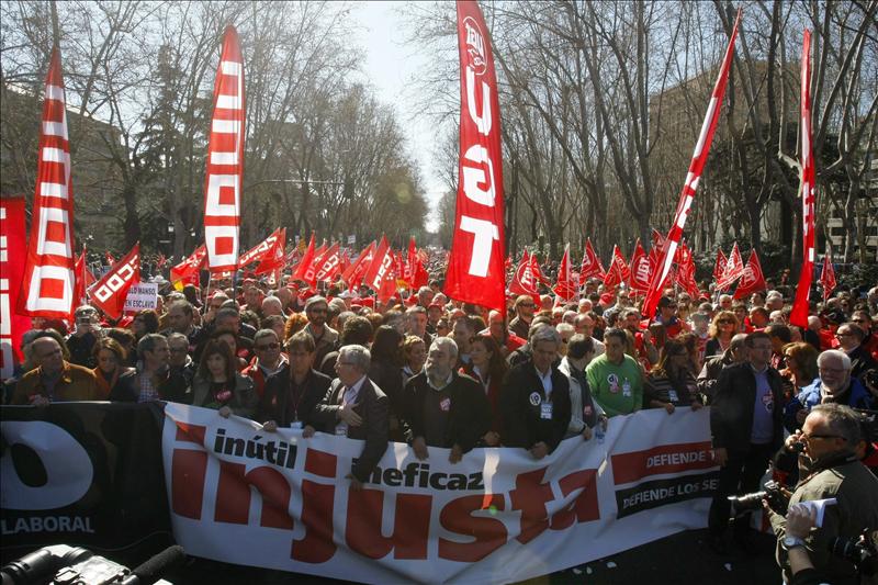 UGT cifra en más de 500.000 los asistentes a la manifestación de Madrid