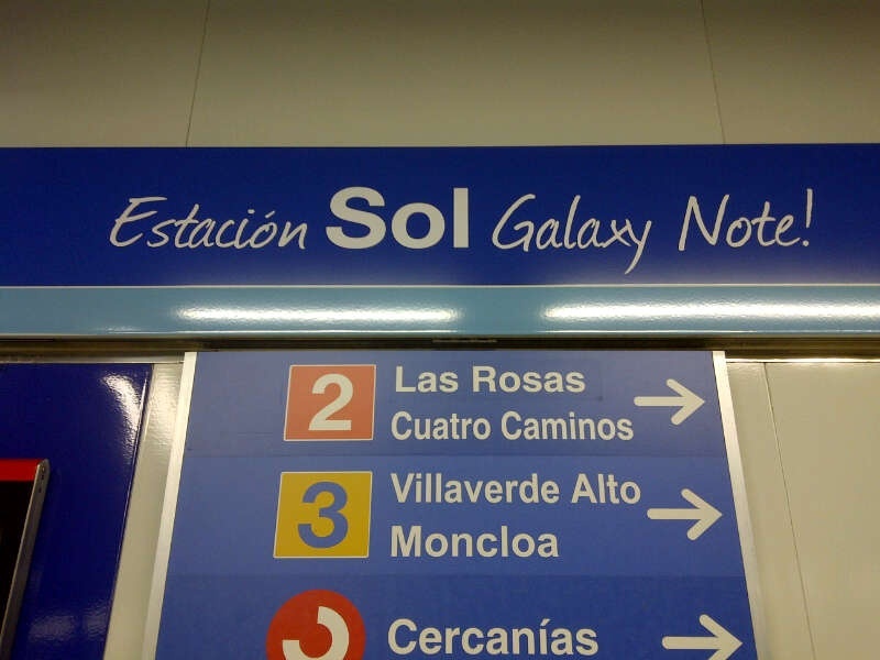 Metro de Madrid estrena en Sol estaciones patrocinadas
