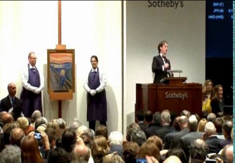 »El grito» de Munch se vende por 91 millones en la subasta más cara de la historia