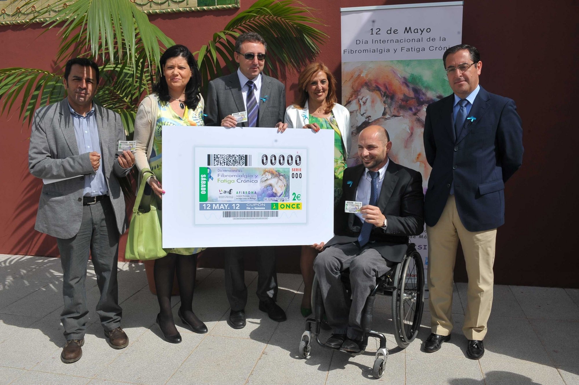 La Asociación de Fibromialgia de Málaga será la imagen del cupón de la ONCE de este sábado