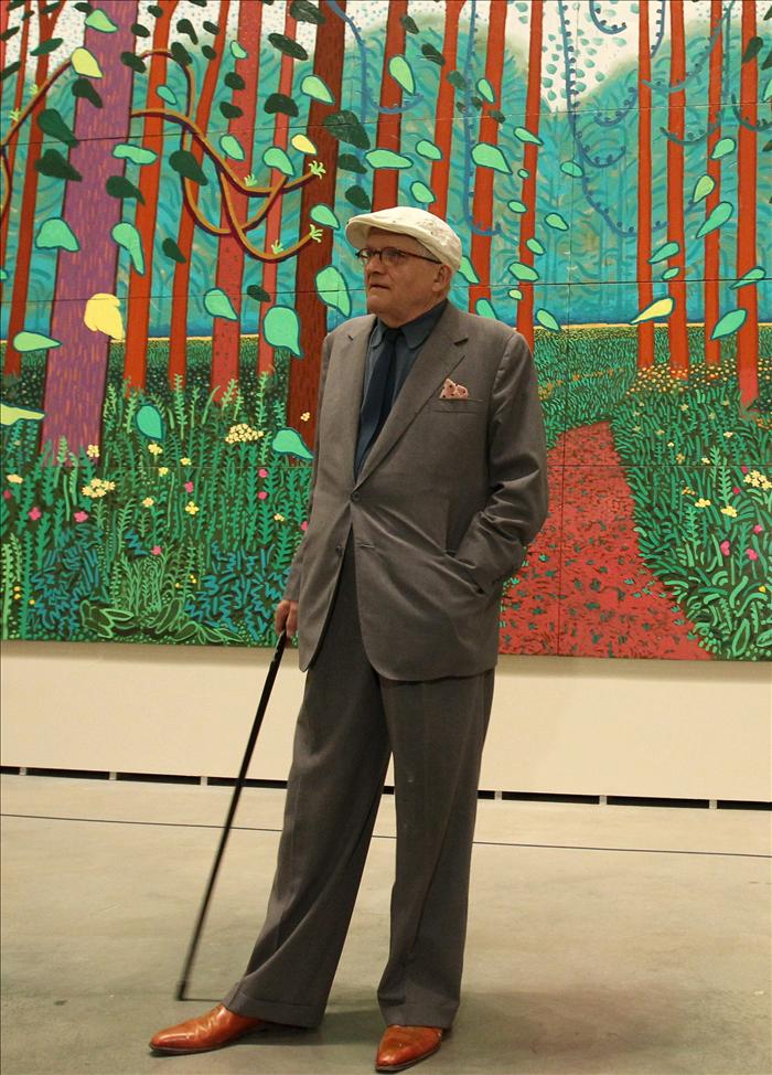 Hockney, el artista que pinta paisajes con el iPad, llena de color el Guggenheim