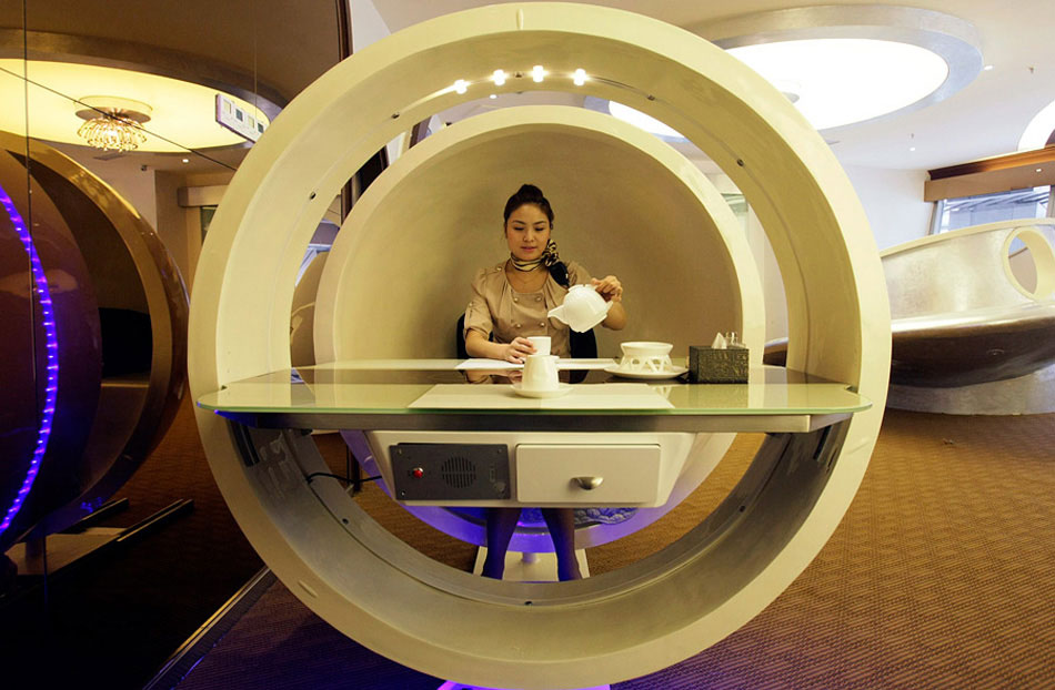 Un empresario chino abre un restaurante igual que el interior de un avión A380