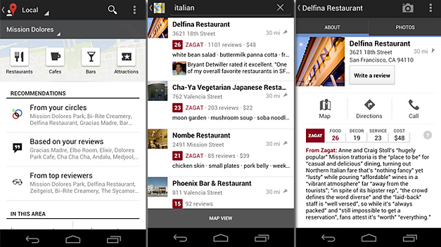 Google incluye la información de las guías de restaurantes Zagat a su red Google+