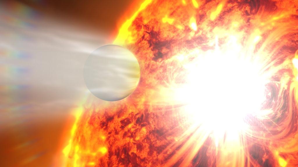 La NASA capta cómo una llamarada estelar »evapora» un planeta