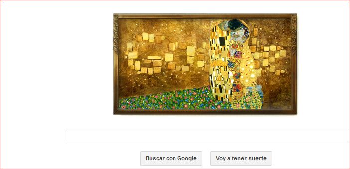 El doodle de Google homenajea hoy al pintor Gustav Klimt tras 20 días en blanco