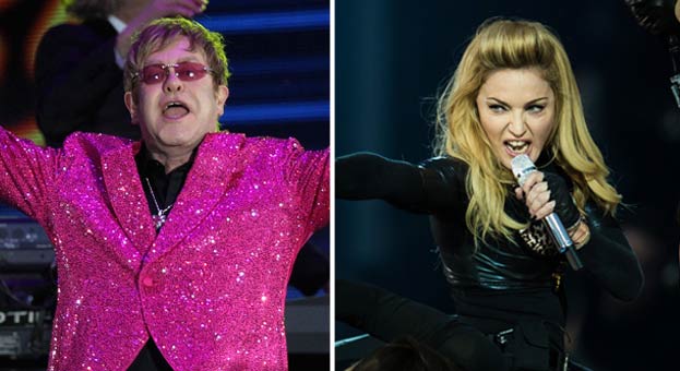 Madonna »perdona» sarcásticamente a Elton John después de llamarla stripper