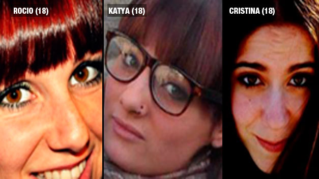 Rocío y Cristina habían estudiado juntas, Katia había perdido a su madre en 2011