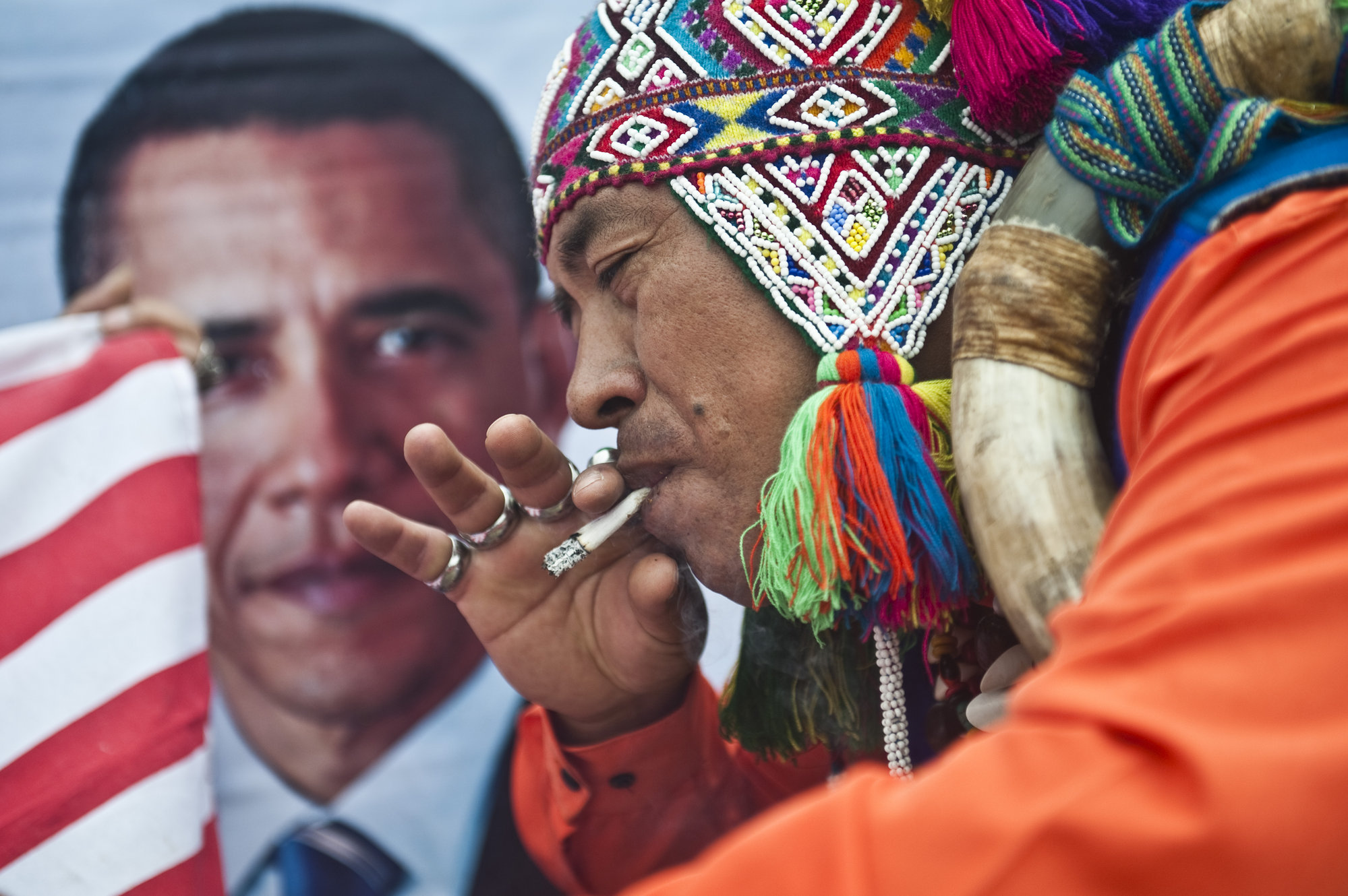 Un grupo chamanes peruanos auguran el triunfo de Obama