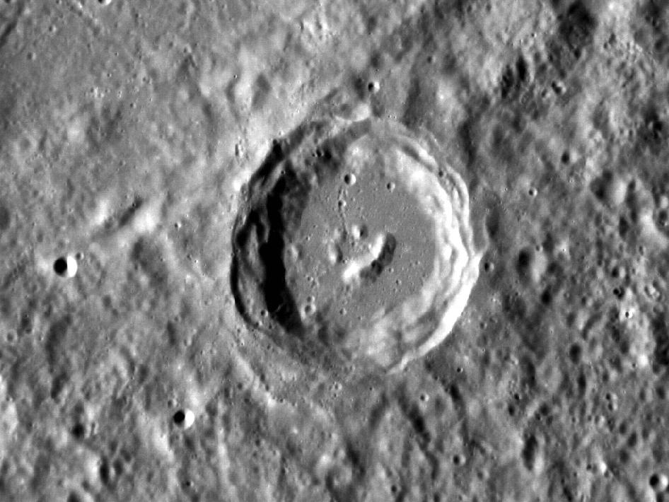 La nave espacial Messenger encuentra un emoticono sonriente en un cráter de Mercurio