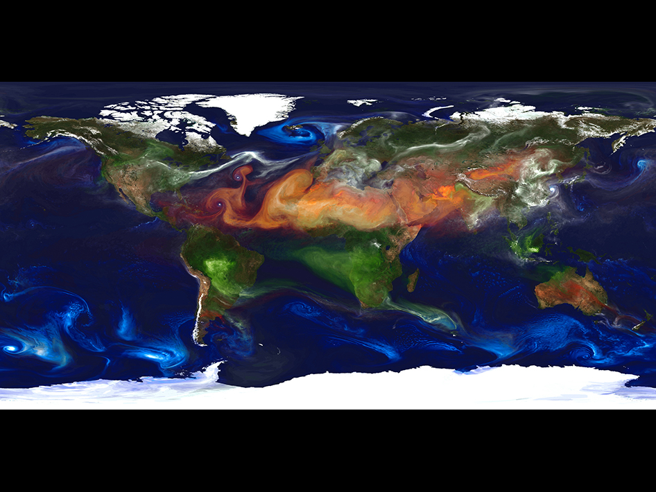 Así se ven las emisiones y los gases de la Tierra desde el espacio