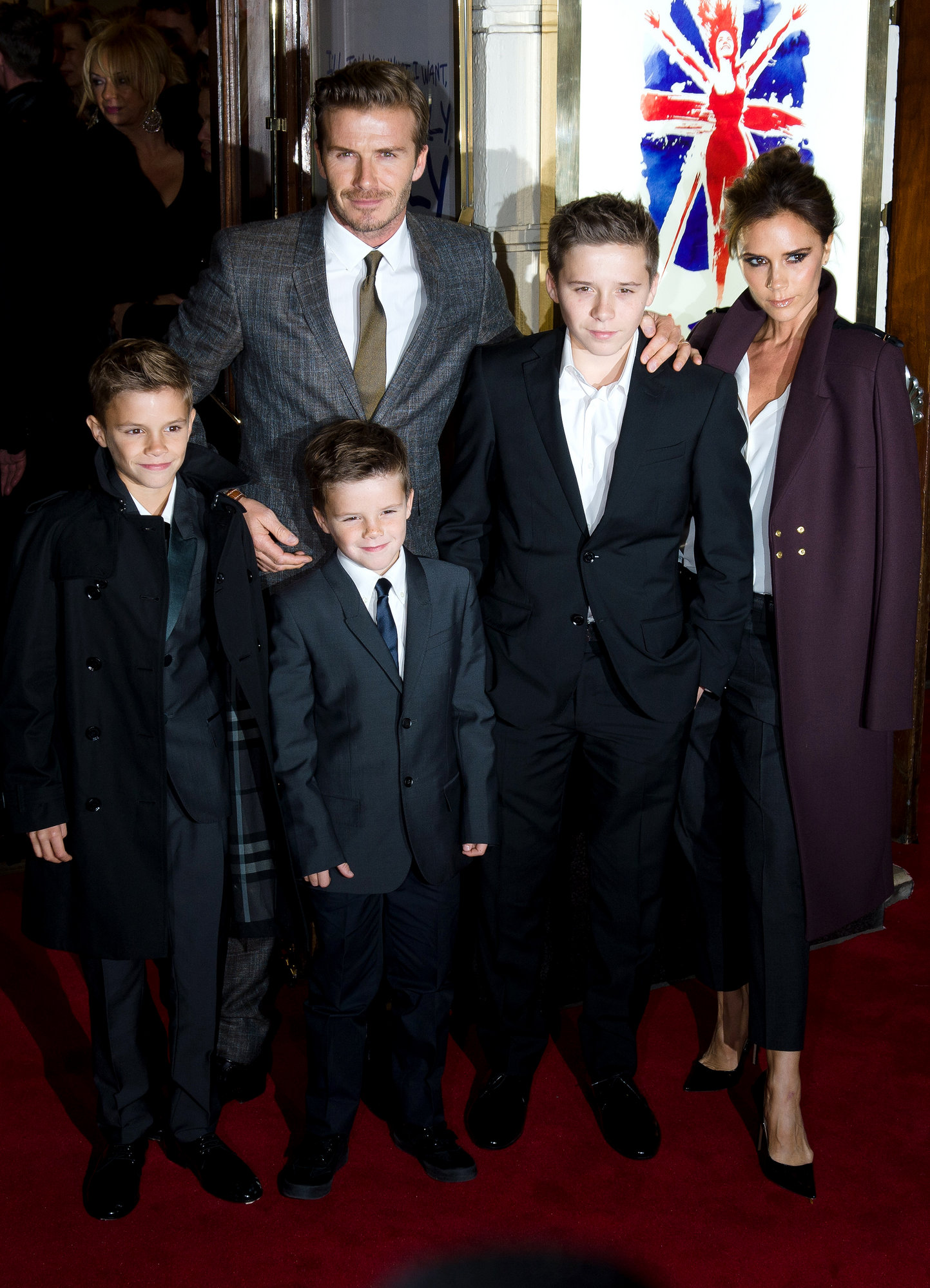 Victoria y sus chicos Beckham, unidos, felices…y muy fashion