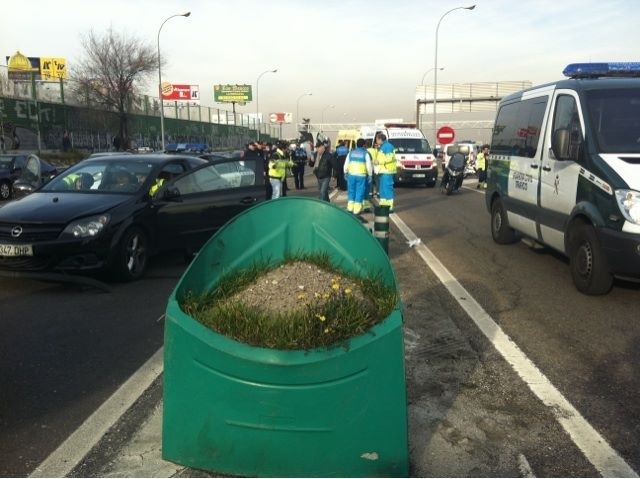 Muere un motorista en un accidente en la A-1 sentido entrada a Madrid