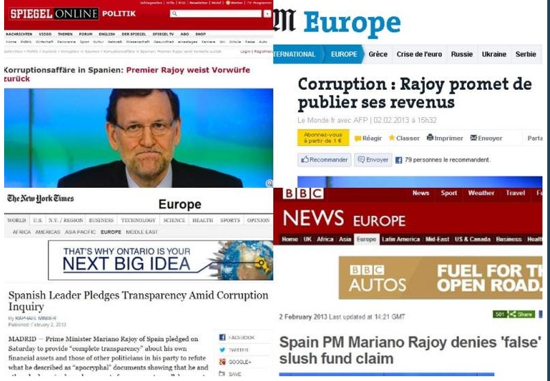 La prensa internacional analiza y critica las declaraciones de Rajoy sobre el »caso Bárcenas»