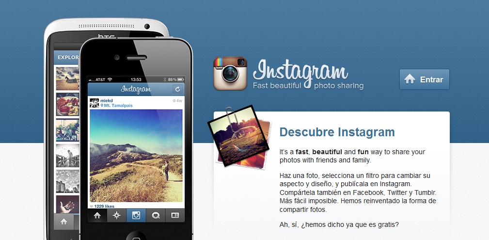 Página web de Instagram ya permite subir las fotos tomadas con el movil