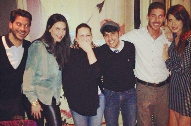 Sergio Ramos y Pilar Rubio juntos en una velada con Niña Pastori y Chaboli