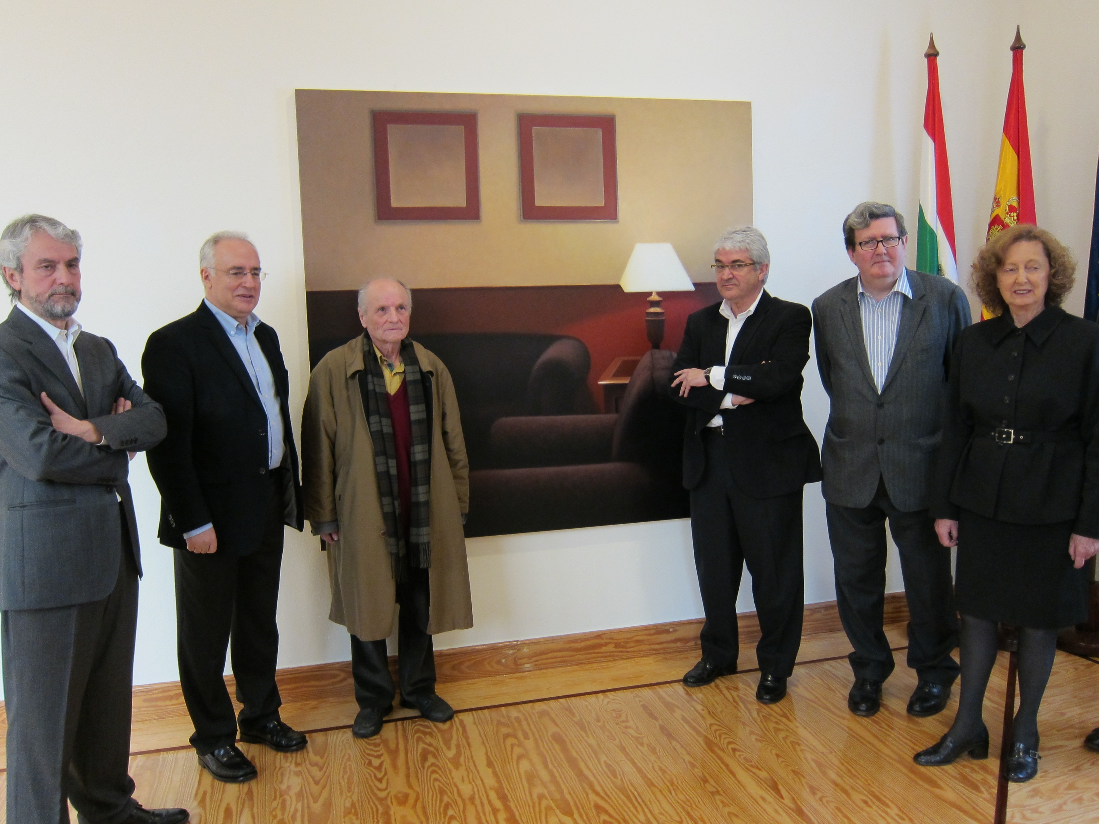 El artista Gonzalo Sicre, ganador del VIII Certamen Nacional de Pintura del Parlamento de La Rioja 2013