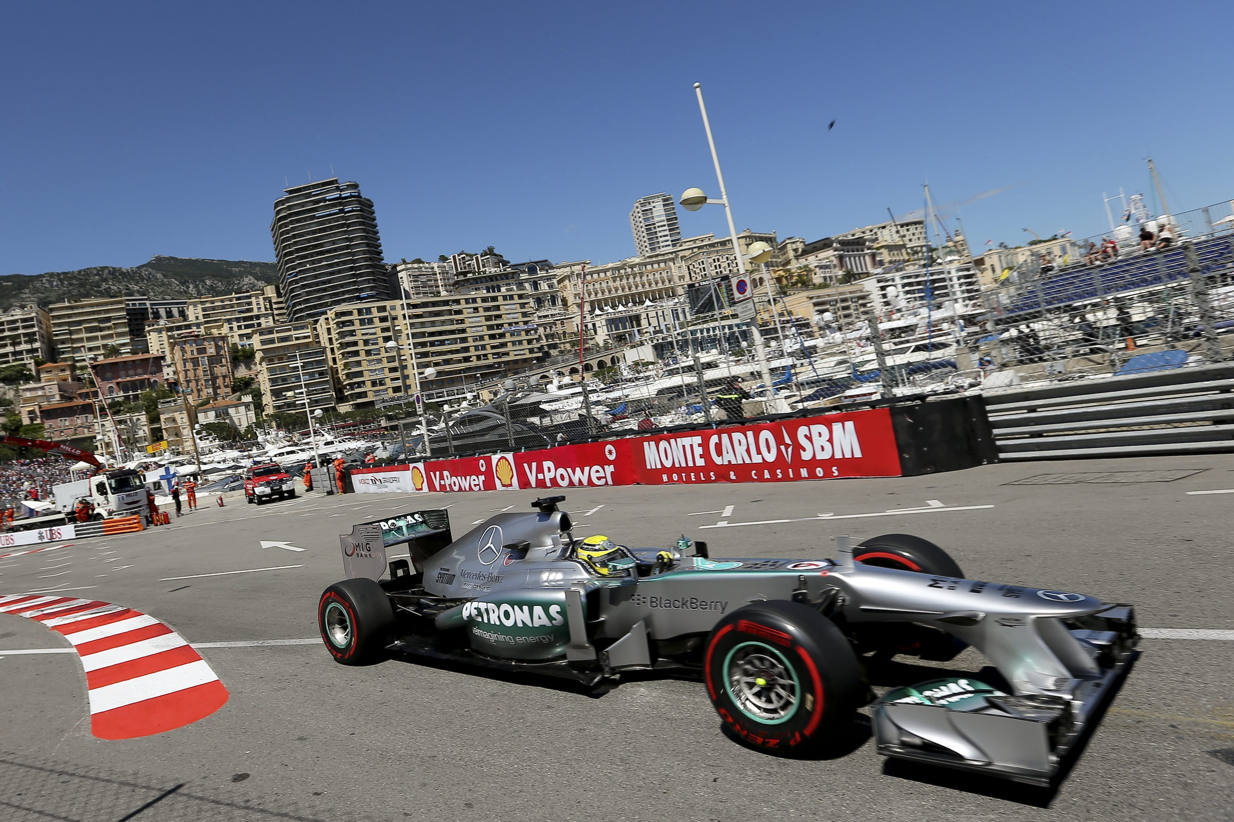 Rosberg, el más rápido en los terceros libres en Mónaco, seguido de Grosjean