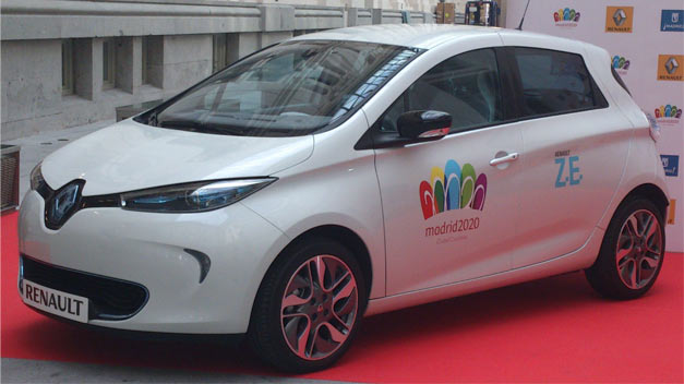 Madrid 2020 ficha a Renault para tener su flota de vehículos eléctricos