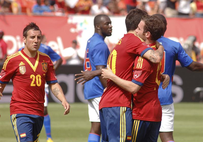España consigue la victoria ante una buena selección haitiana