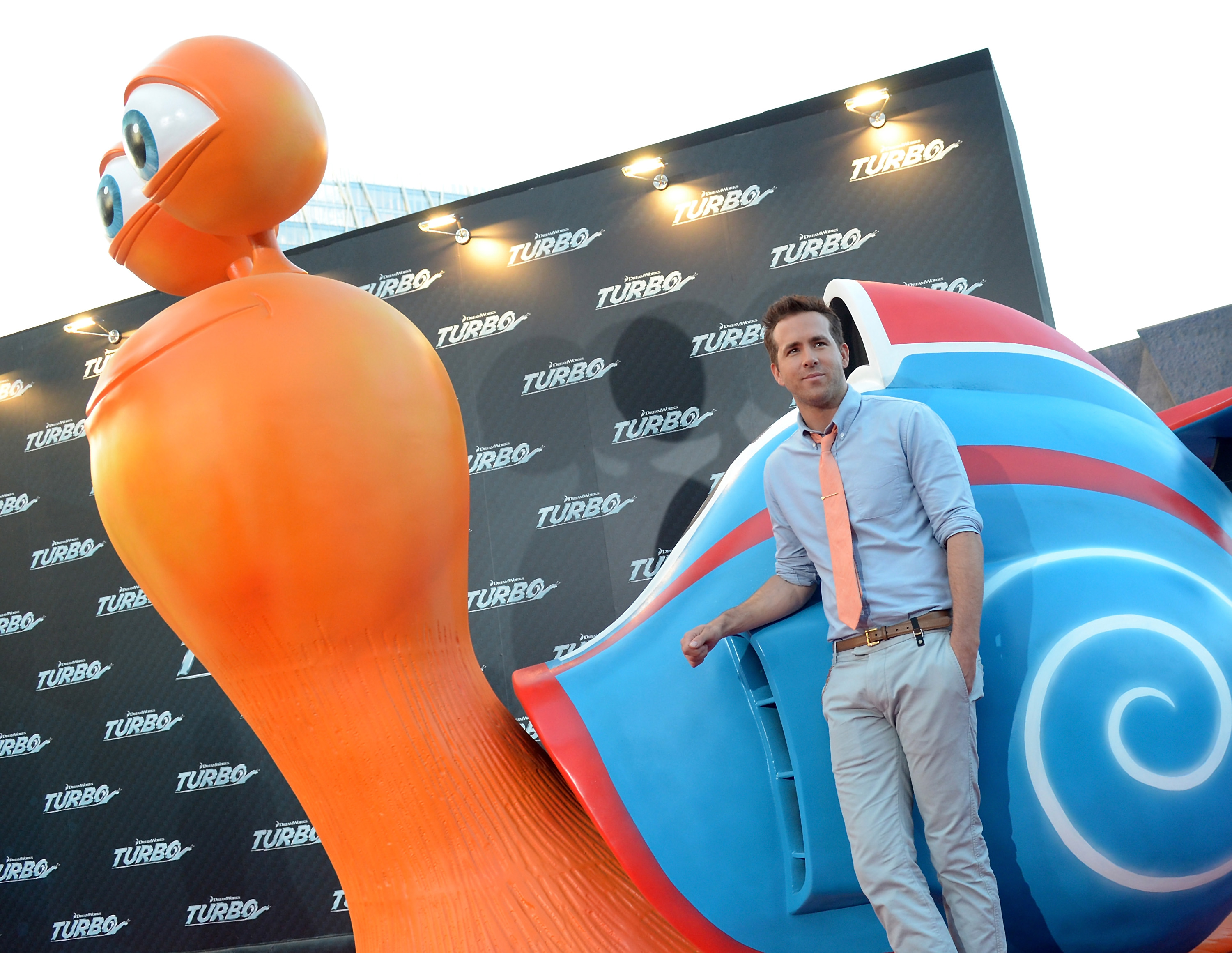 Ryan Reynolds y Samuel L. Jackson presentan »Turbo» en Barcelona