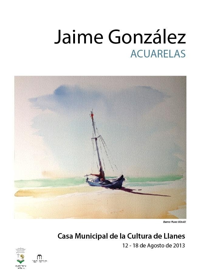 El acuarelista Jaime González expone su obra en la Casa de Cultura