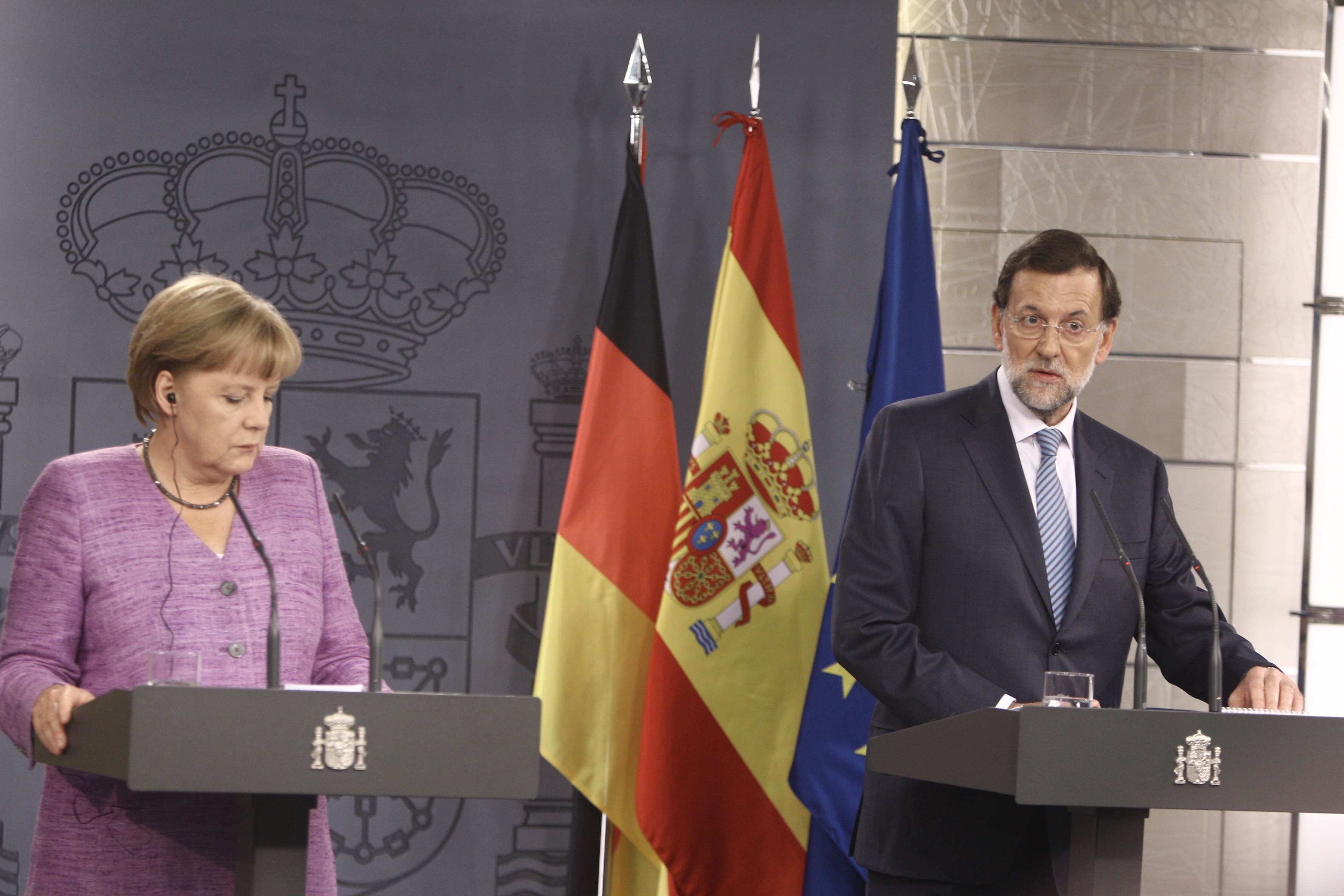 Rajoy, seguro de que Merkel seguirá impulsando con «determinación y altura de miras el proyecto de integración europea»
