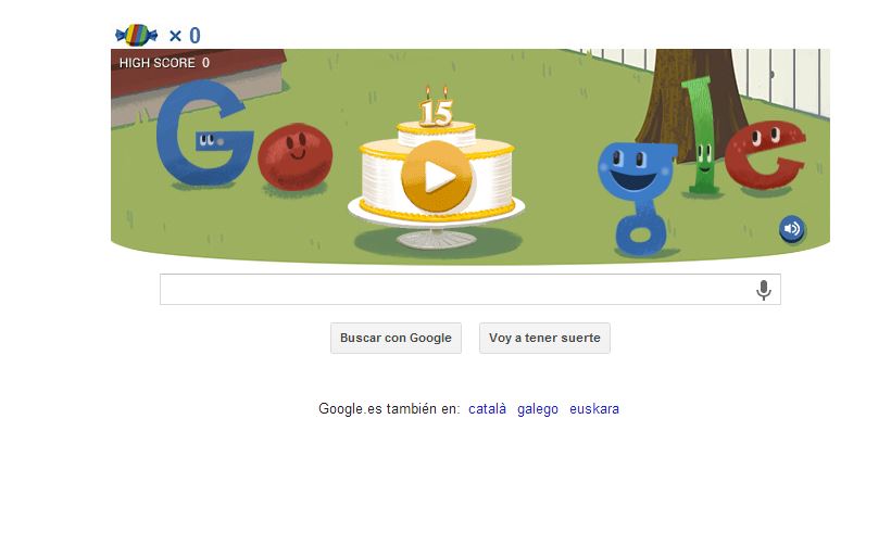 El doodle de Google te tendrá hoy todo el día entretenido jugando con su piñata para celebrar su cumpleaños