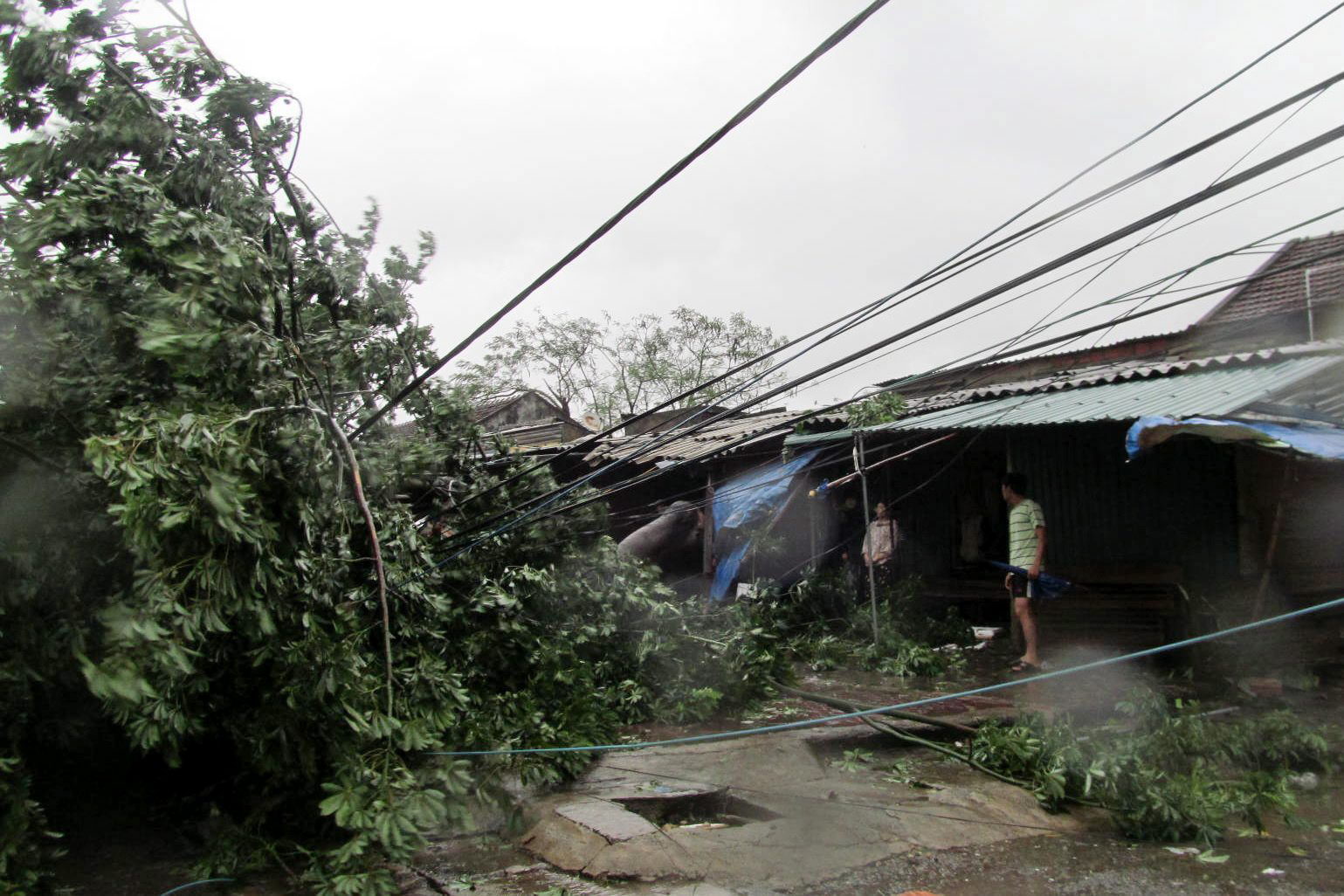 Tres muertos y miles de evacuados al paso del tifón Wutip por Vietnam