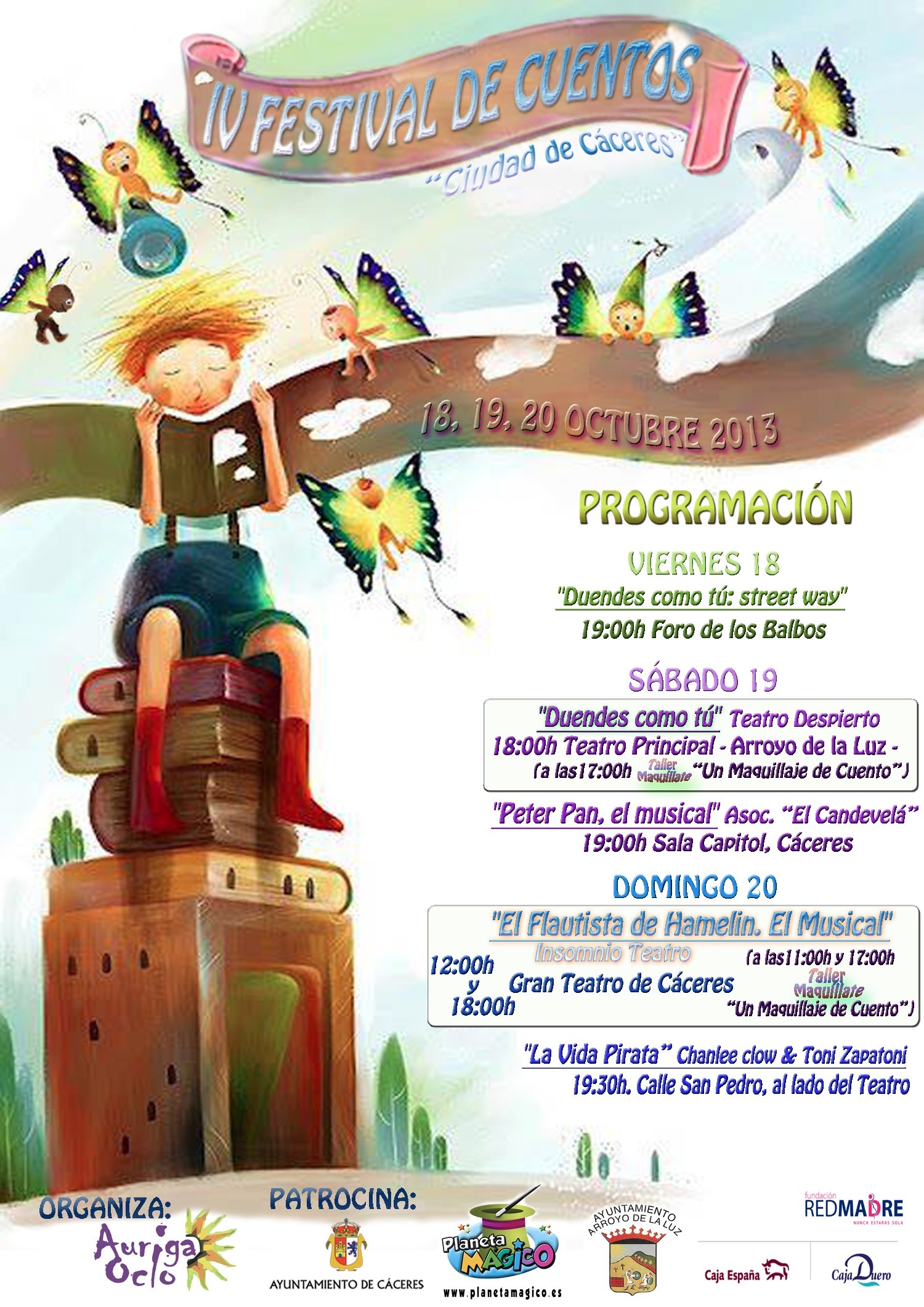 El IV Festival de Cuentos de Cáceres llega con seis actividades, entre ellas el musical »El flautista de Hamelin»