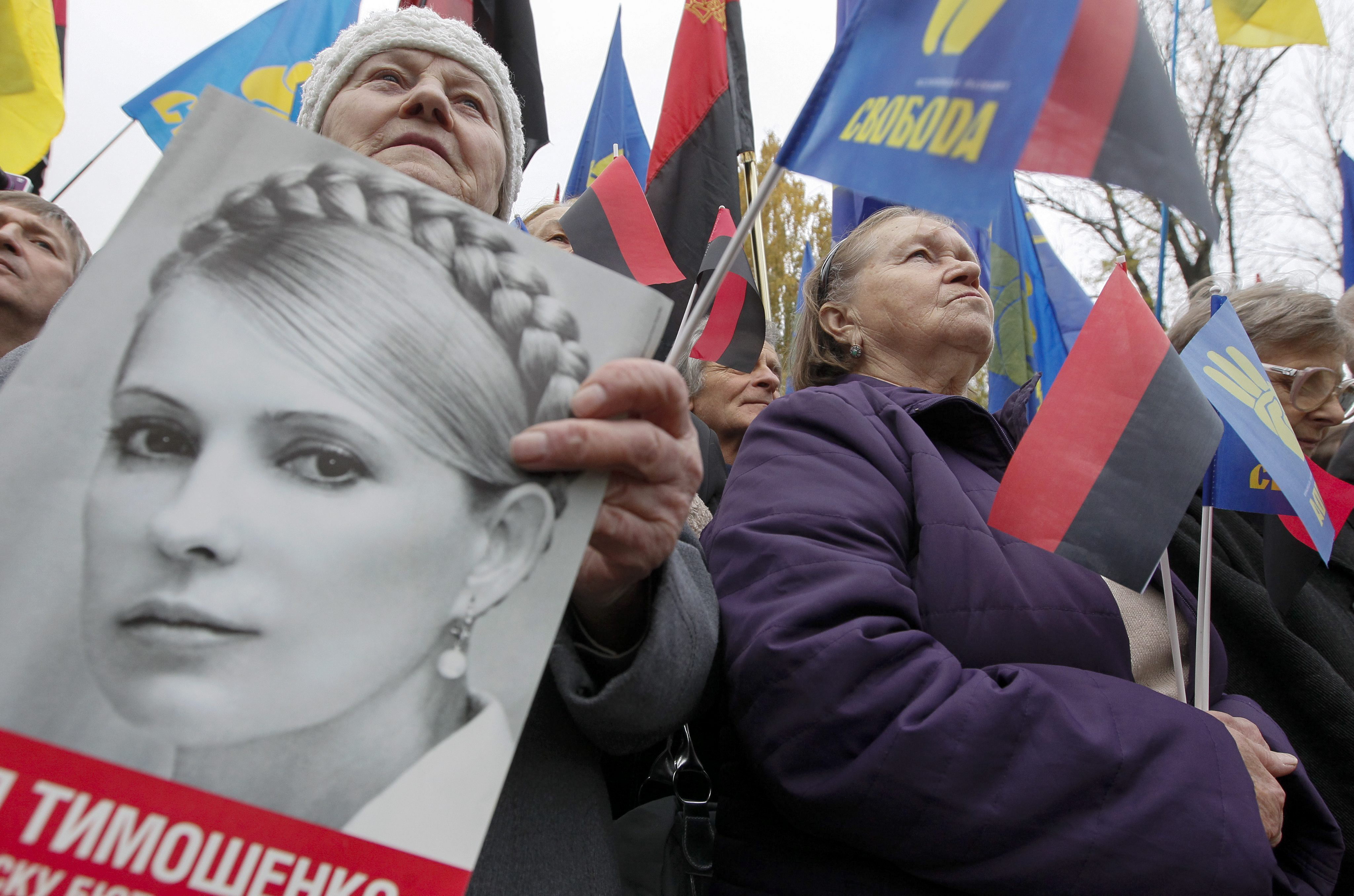 La exprimera ministra Yulia Timoshenko, en huelga de hambre