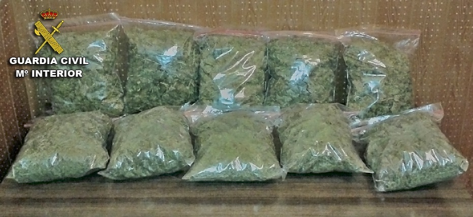 Detenidas 4 personas por tráfico de drogas e incautados más de 2 kilos de marihuana en La Solana (Ciudad Real)