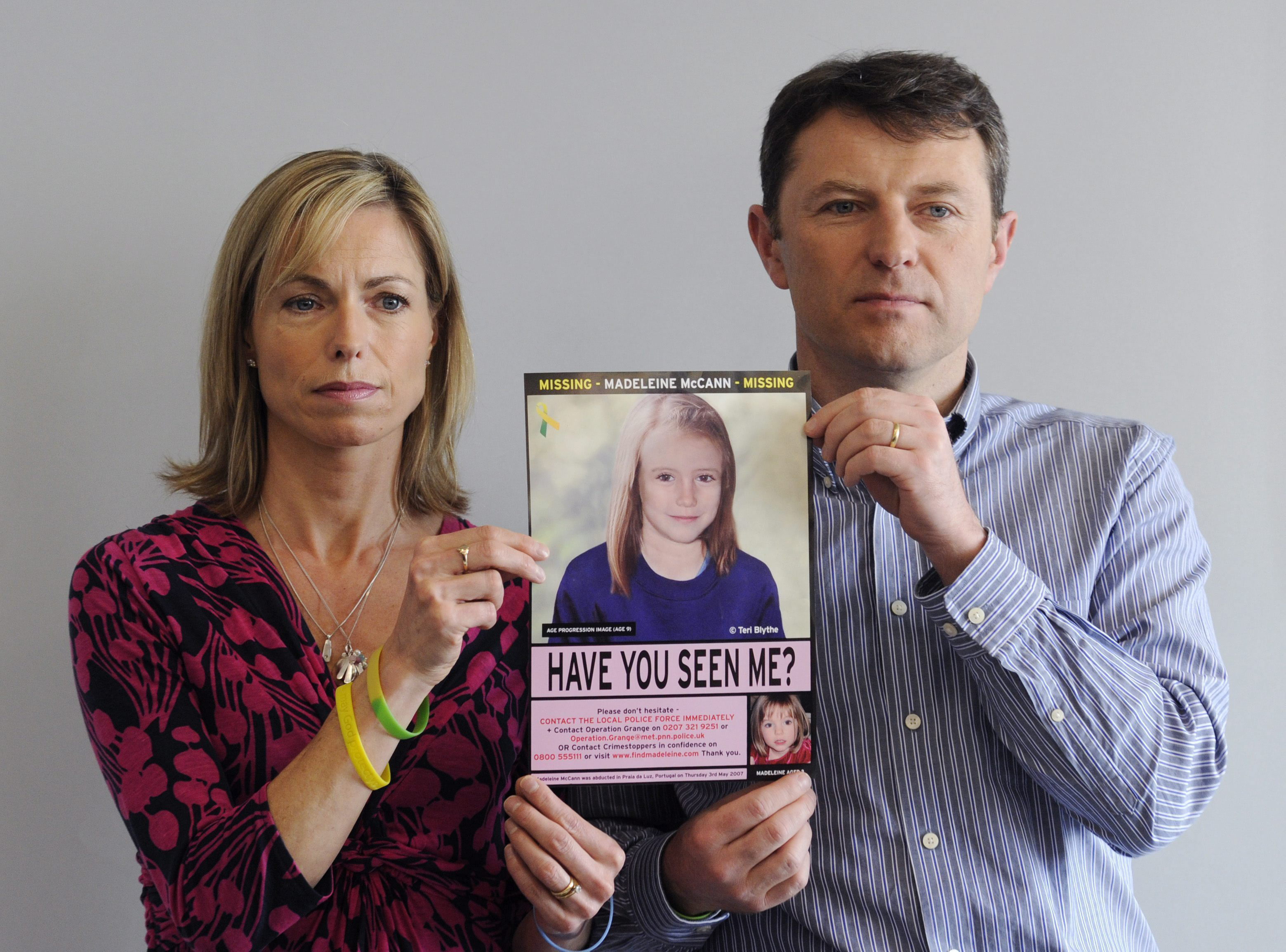 La policía británica identifica a tres sospechosos del secuestro de Madeleine McCann