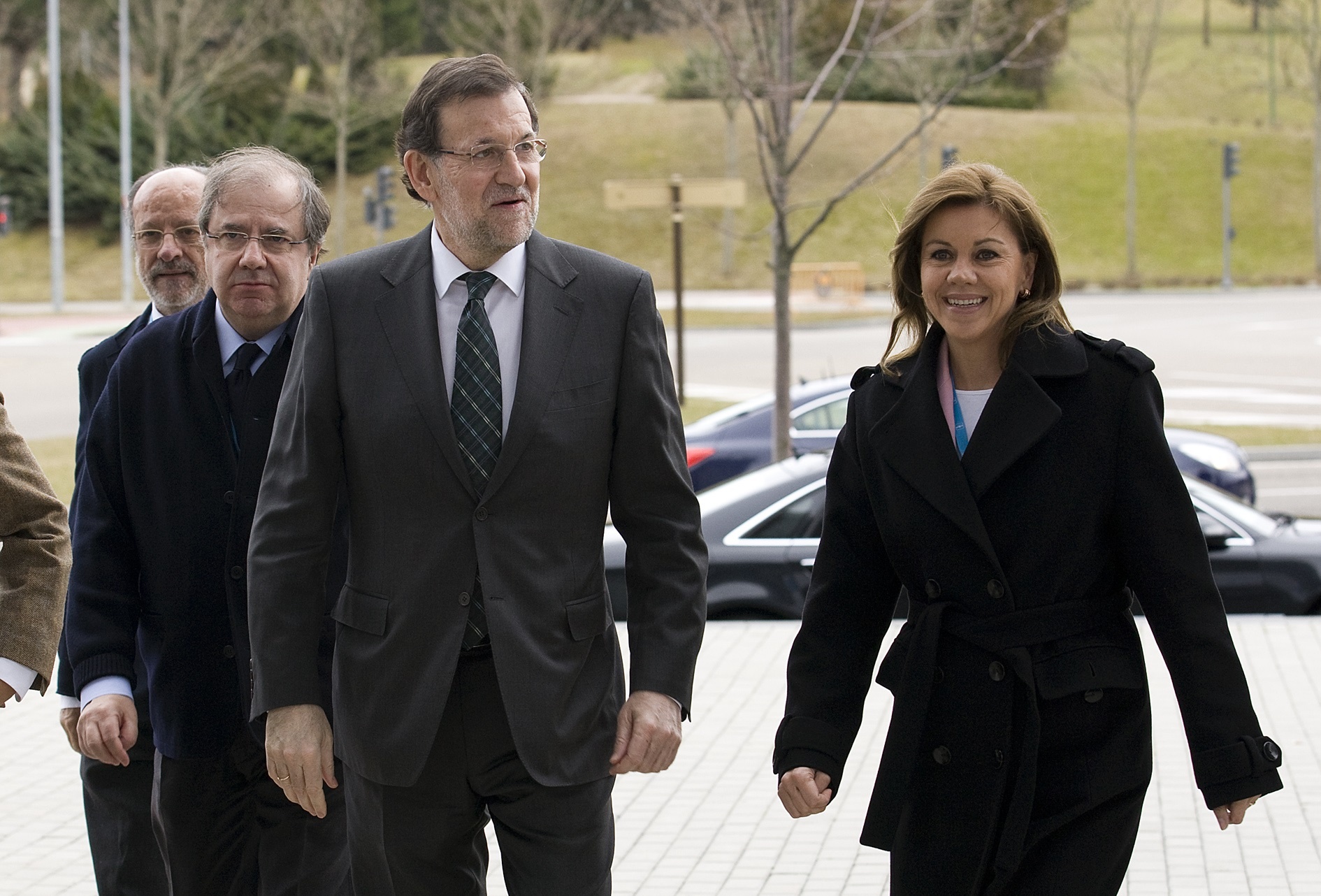 Rajoy almuerza con sus »barones» en una «comida de familia» en Valladolid