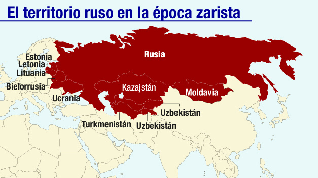 Así han cambiado las fronteras rusas desde el primer Zar en 1533
