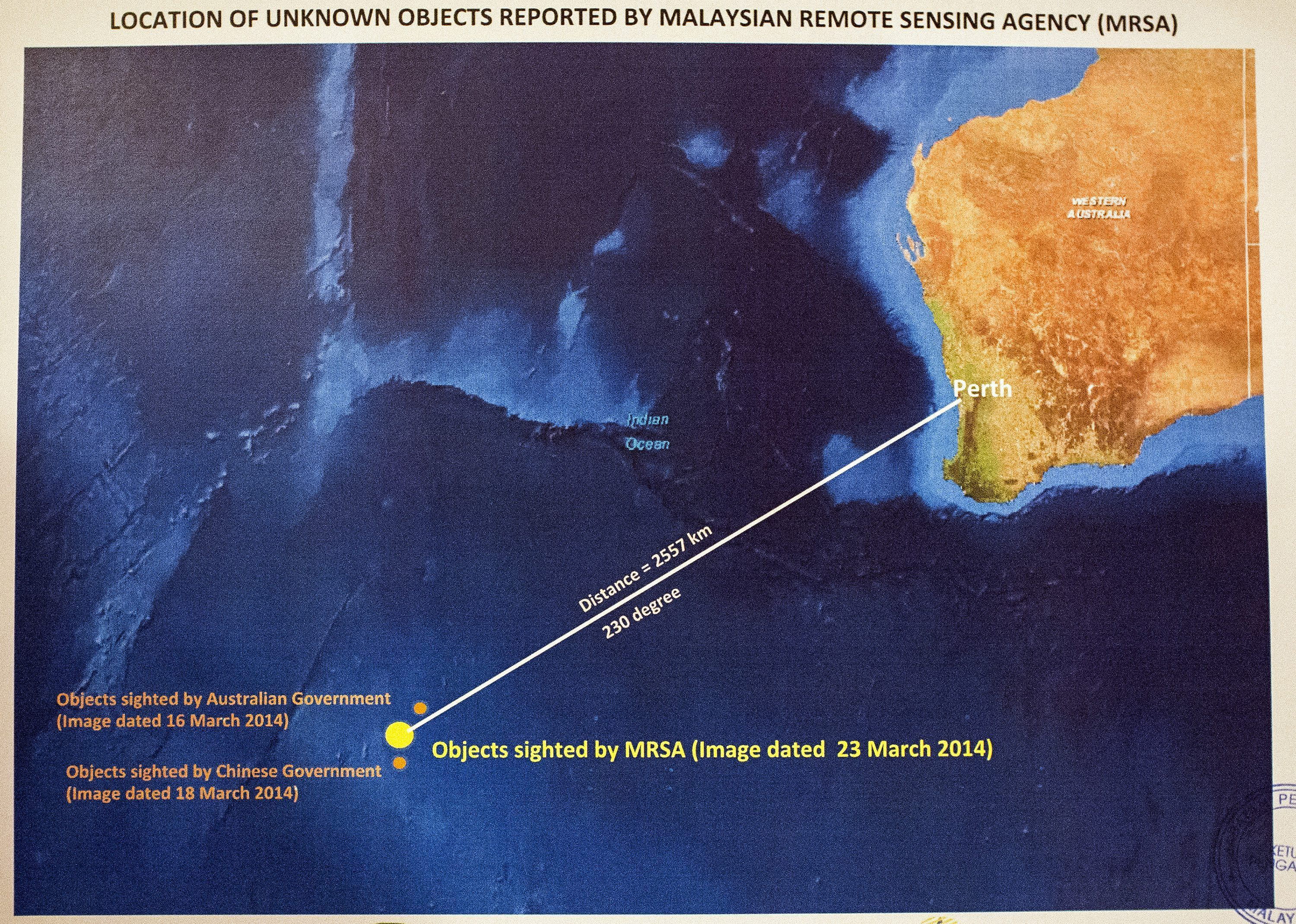 Suspenden la búsqueda del vuelo MH370 en el Índico debido al mal tiempo