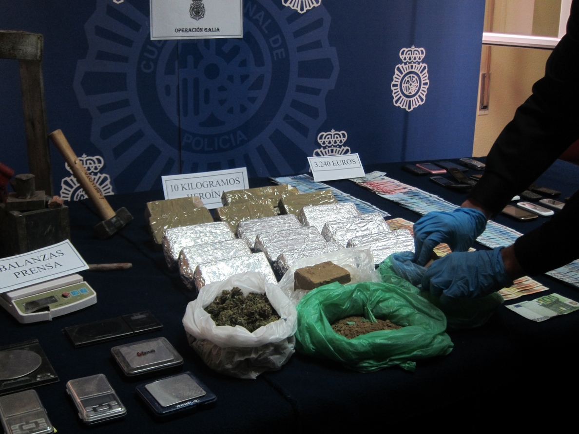 La Policía desarticula una banda de narcos e incauta 17 kilos de heroína