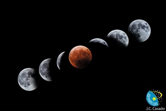 Un eclipse el próximo martes inaugura el periodo conocido como »cuatro lunas de sangre» que no ocurre desde 2003