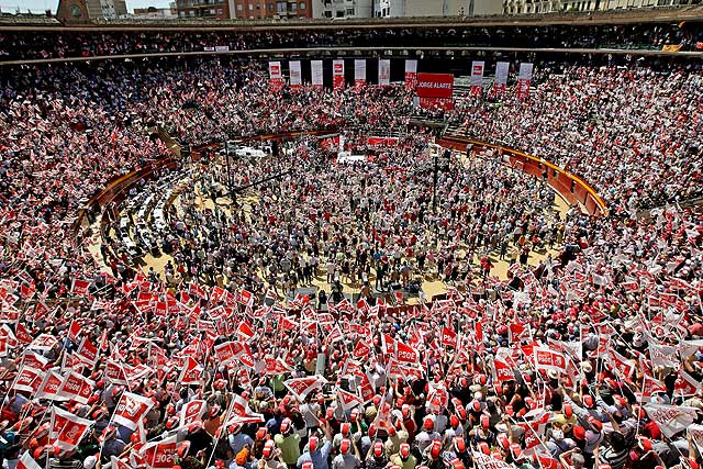 El PSOE renuncia a los grandes mítines tras »pinchar» en las últimas campañas