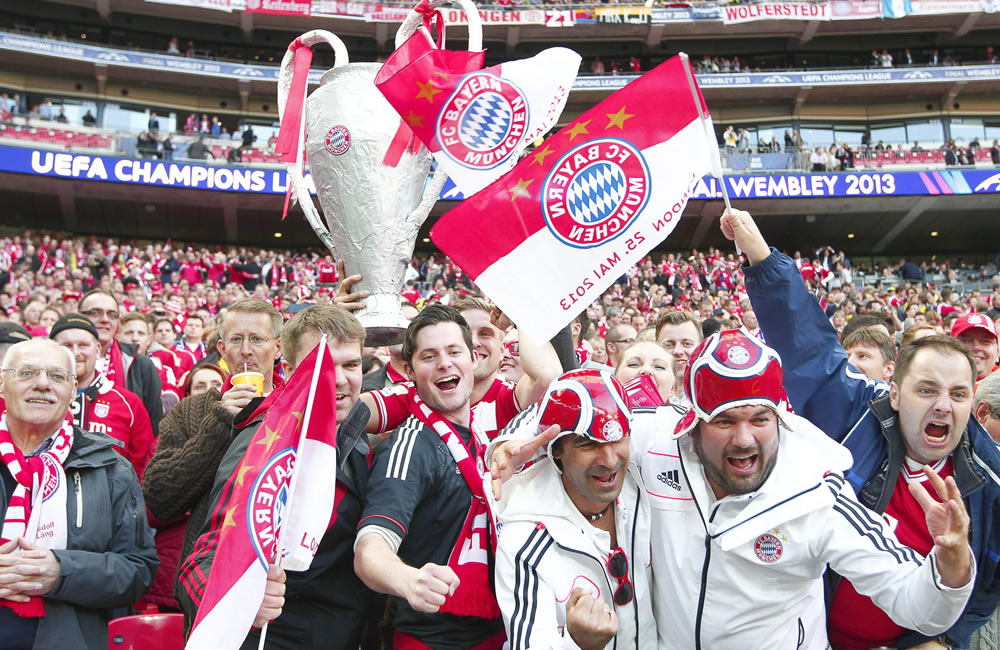 Más de 4.000 aficionados del Bayern aterrizan en Madrid
