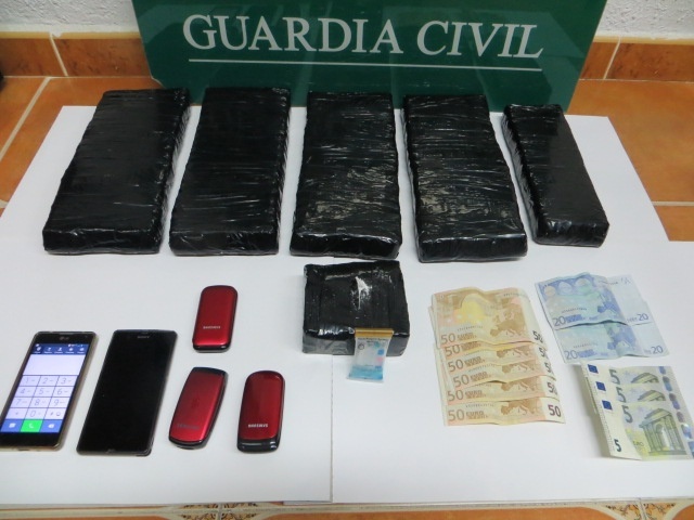 Detenidos en San Rafael (Segovia) dos hombres con seis kilos de cocaína ocultos en el techo del vehículo